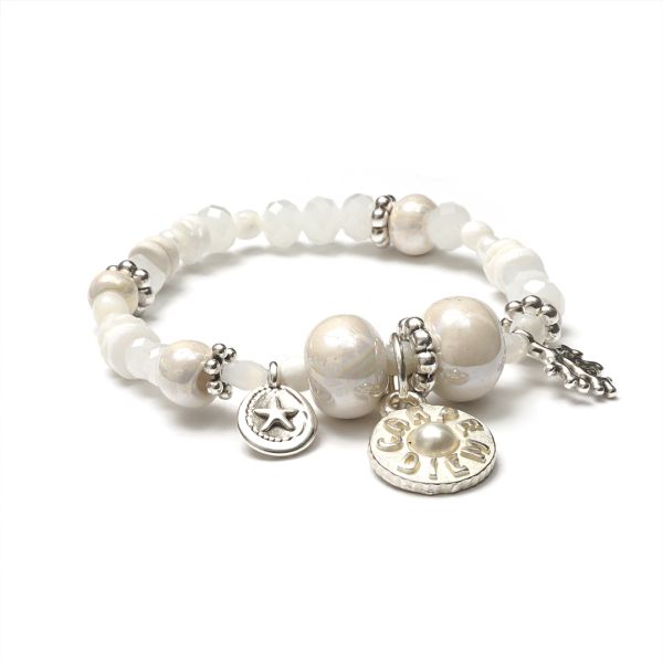 Beach Perlen Armband SilverShiny